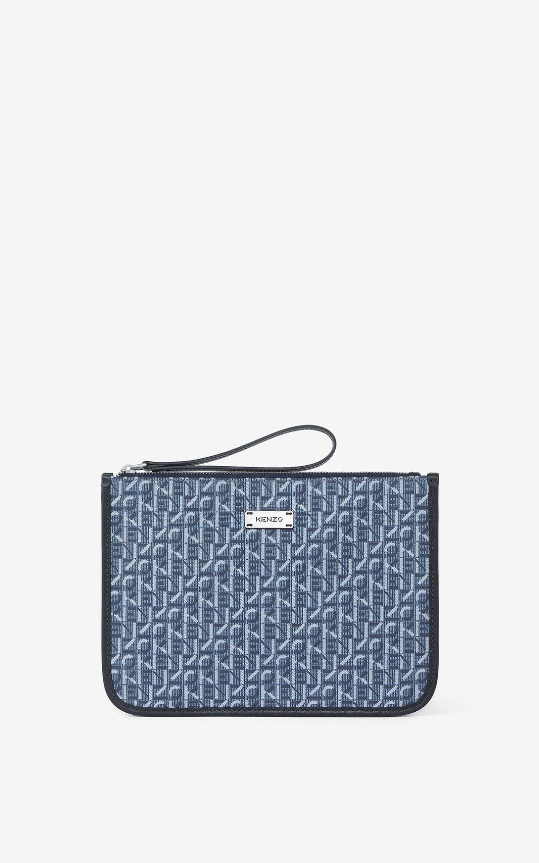 Kenzo Jacquard Courier Clutch Torbe Ženske - Tamnoplave Plave - Hrvatska OHPMTB294